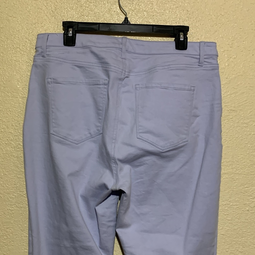 Talbots Capris Pants 14 Light Blue Jegging Crop Stretchy Cotton Rayon 5-Pocket - Picture 9 of 16